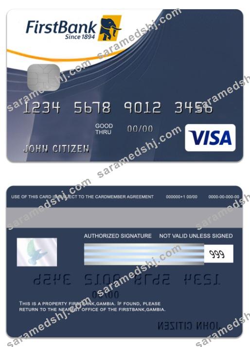 Gambia FirstBank visa credit card